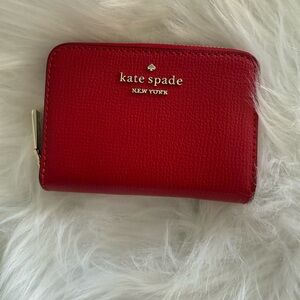 Kate Spade Cherry Red Wallet. Never been used.